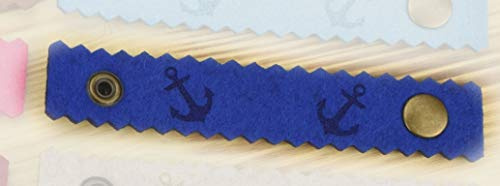 Henkelband 'Anker' Oktoberfest Maß Maßkrugband - Farbe wählbar - 1 Stück (Blau)
