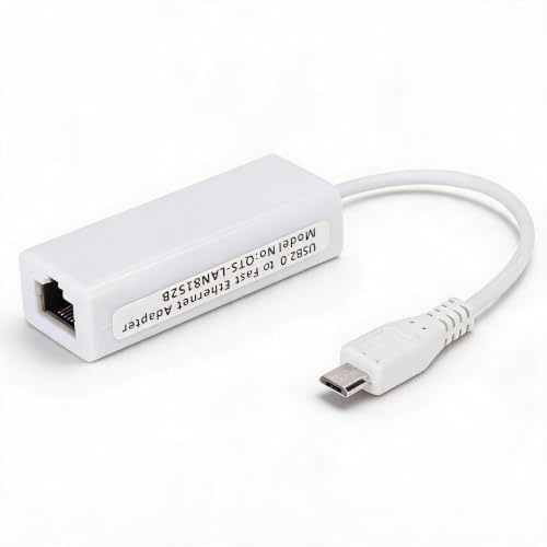 Zopsc-1 Adaptador Ethernet micro USB a RJ45 adaptador de tarjeta de red micro USB a puerto Ethernet RJ45 para Raspberry Pi Zero 1.3W placa base