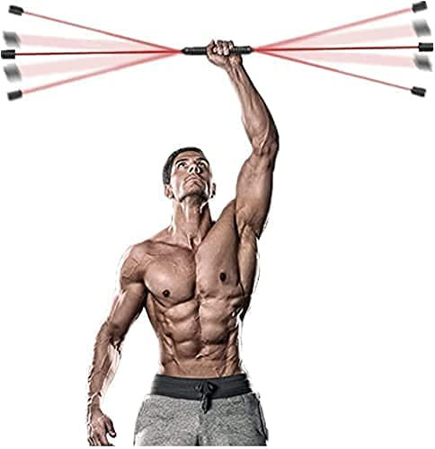 Fitness Schwingstab Pilates Stange Tragbares Yoga Stick Elastische Fitnessstange, Gewichtsstange, Gym Yoga Muskelaufbaustange, Fitness Elastische Tremorstange Geeignet für Muskeltraining, Gewichtsver