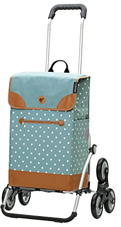 ANDERSEN Einkaufstrolley - Treppensteiger Royal Shopper Aiko blau 47 L Einkaufsroller,modern,Reflektor, Aluminium, klappbar, Räder abnehmbar, ...