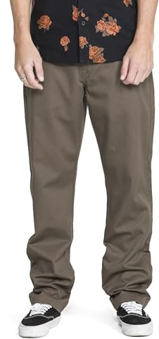 Volcom V Monty - Pantalón Chino Casual para Hombre, Mushroom, 44