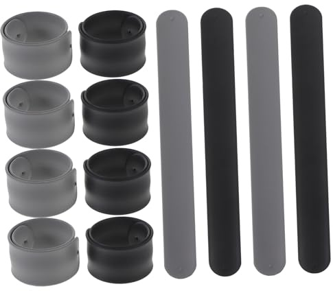 JOINPAYA Geschenkpapierhalter Silikonbeschichtete Metallstreifen 12 Stück Organizer Für Geschenkpapier Wraps Und Kabel Aufbewahrung Büro Und Haushalt Schlupfband Clips
