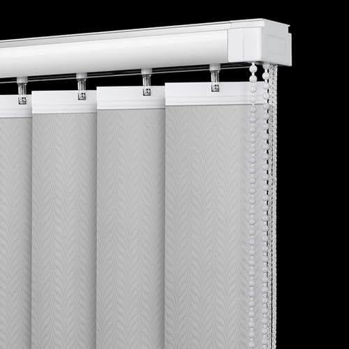 FENGSHOUU Vertikaljalousie Schiebegardine 89 mm Lamellenvorhang,Raumverdunkelnd Komplettset Jalousie,Blickdicht lichtdurchlässig,für Tür Fenster,Inklusive Montagematerial,Breite×Höhe (100cm x 160cm)