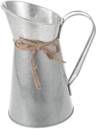 PRETYZOOM 1Stk Blumeneimer aus Zinn Haushaltsdekoration Vintage Wohnkultur Vintage-Dekor Wasserkocher dekorativer Eiseneimer Blumenkübel für zu Hause Krug Vase