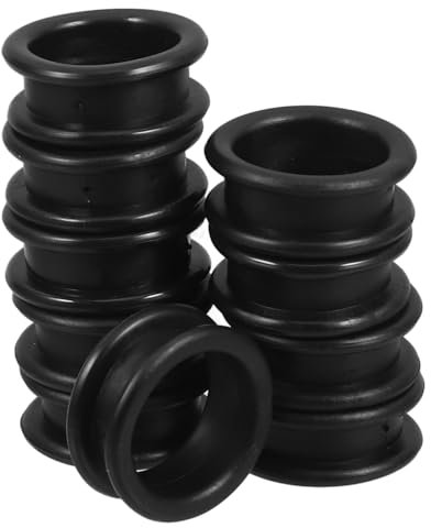 FRCOLOR Fingerschützer Unterstützung Bequemer Scherenring 10 Stück Silikon-fingerringe Für Scheren Silikon-fingerringe Scherenringe Salon-pflegescheren-zubehör (schwarz)