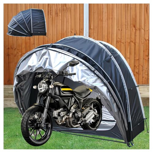 YSMSMZJK Zeltgarage Hängen 2 in 1 Fahrrad Garage Outdoor Vor Wind,Regen,Schnee und Staub Schützen Fahradgaragenzelt Fahrradgarage Wetterfest,Black