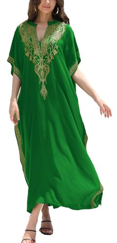YOUKD Boho pour Femmes Robe Caftan Longue Maxi Cardigan Vêtements De Détente Taille Unique Bikini des Dissimulations