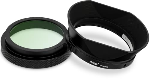 Haoge Gegenlichtblende aus Metall, quadratisch, mit MC UV-Schutzfilter für Fujifilm X100 Serie X100VI X100V X100F X100T Kamera-Zubehör, wasserdicht, HD, optisches Glas, UV-Filter