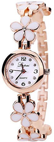 Slip on klockor för kvinnor klocka Vente armband chaude Montres damklocka, Vitt, En storlek