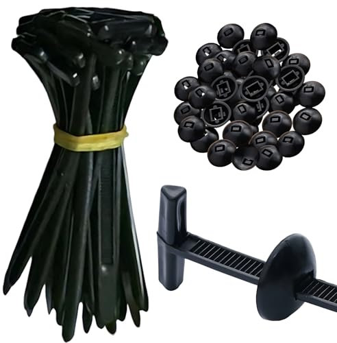 Fermacavi universale in nylon, testa flessibile, resistente, autobloccante, fascette in nylon per auto, fascette in plastica multiuso, per riparazioni quotidiane dell'auto (confezione da 30)