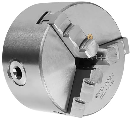 Jectse SelbstZentrierenden Drehmaschinenfutter, 4-Zoll-3-Backen-Metallder-Masschine, Manuelles Spannfutter, F¨¹ Drehmaschinenbohrmaschine, Holzbearbeitungsfutterfutter