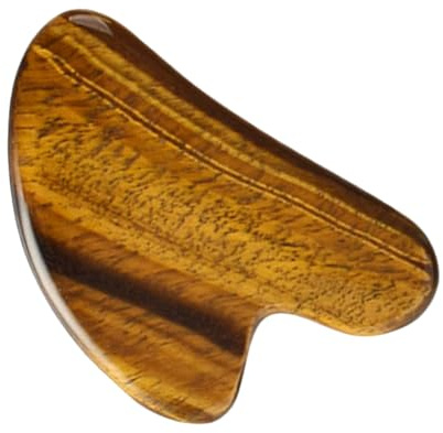 ZUNOXAZ Tigeraugen Gua Sha Schabbrett Massagegerät Langlebiges Massagebrett Für Gesicht Hals Und Körper Natürliche Akupressur Vielseitig Einsetzbar Wellness Für Gesichtspflege