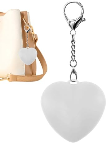 higyee Luz Para Bolso En Forma De Corazón - Luz Portátil Para Bolso Con Sensor Táctil | Lámpara Llavero LED Recargable Con Sensor Táctil Para Bol-so Para Mujeres Y Niñas Al Aire Libre (A)