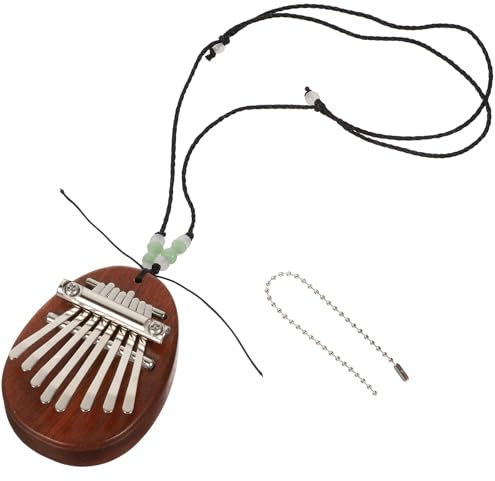 HAKIDZEL Mini Kalimba Piano de Pulgar de Madera con 8 Teclas, Diseño Compacto y Tono Preciso, Instrumento Musical Ligero Adecuado Presentaciones en Escenario
