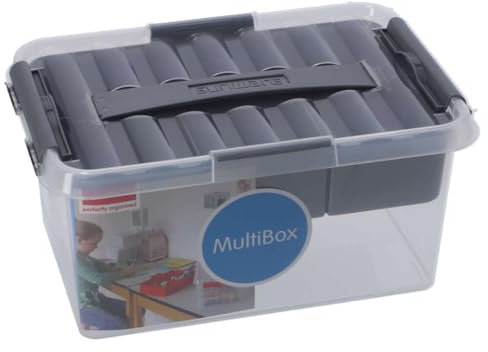 Sunware Q-Line Multibox - 6 Liter + Einsatz - 300 x 200 x 140mm Grau