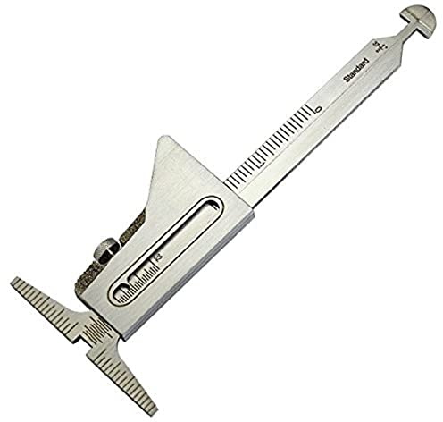 RIVERWELD Hi Lo Welding Gauge Gage Test Ulnar Welder Inspection Gauge Both Inch and Metric Checks Internal Misalignment Pipe Wall Thickness Leg Length for a Fillet Weld Crown Height