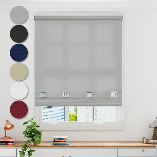 Emma Barclay Square Eyelet Roller Blind - Width 60 x Drop 165cm