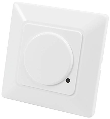 McShine - Mikrowellen HF Bewegungsmelder unterputz | LX-754 | Erfassungswinkel 180°, 230V 1200W, 3-Leitungs Anschluss, Reichweite 5m-15m, Unterputzmontage weiß