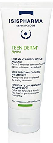 ISISPHARMA TEEN DERM HYDRA - Crema idratante anti-imperfezioni - per pelli a tendenza acneica - Burro di cacao, Bisabololo - Idrata, nutre e lenisce - Prodotto in Francia