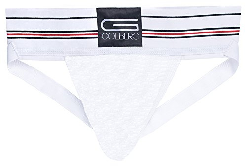 GOLBERG G G Athletic Supporter – Komfortbund konturiert – Active White Color – (Weiß, Mittel)