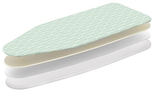 Colombo Copriasse da Stiro Universale | 140x55cm | 4 Strati | Termoriflettente | 100% Cotone Biologico | Foglio di Alluminio per riflettere Il Vapore | Migliora la Stiratura | Made in Italy