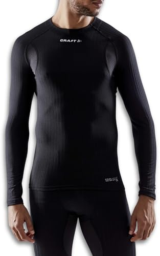 Craft Active Extreme x Crew Neck Mens Baselayer - Black, Large