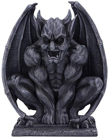 Nemesis Now Adalward Grotesque Gargoyle Figur, 26 cm, Dunkelschwarz