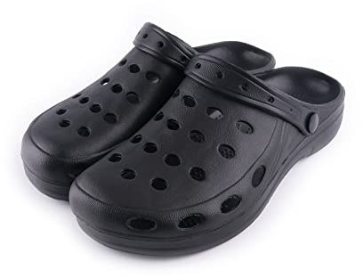 R-ISLAND Zuecos de Hombre,EVA,Impermeable, (Negro, Numeric_43)