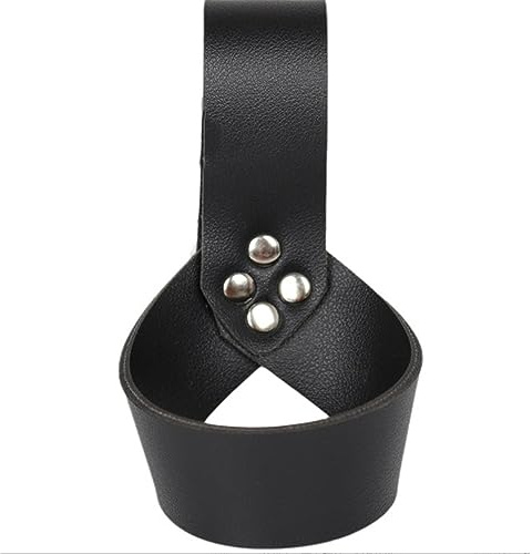 XNHIU Étui de protection en cuir pour hache - Pour Halloween, chevalier, hache - Fournitures faites à la main - Accessoires de déguisement pour Halloween, Noël - Noir