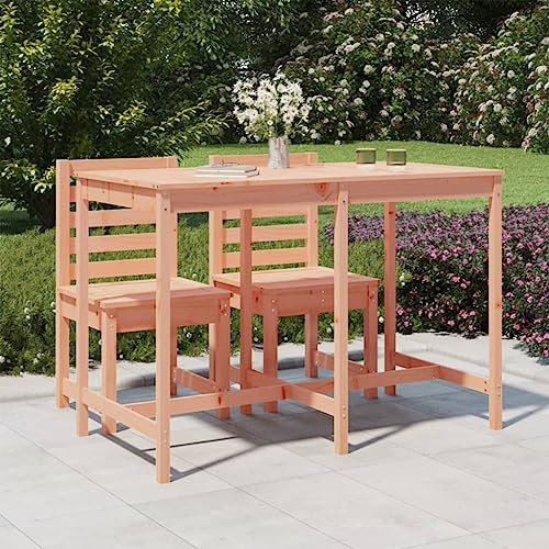 LAPOOH Gartentisch, Buffettisch, Garten Esstisch, Multifunktionstisch, Terrassentisch, Picknicktisch, Spieltisch, Flohmarkttisch, 159,5x82,5x110 cm Massivholz Douglasie