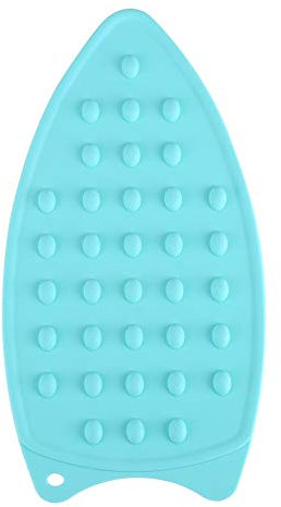 Gavigain bügeleisen abstellen Silikon-Bügelmatte rutschfest Hitzebeständig Silikon-Bügelmatte Bügelzubehör Bügeleisen-Silikonmatte Sicheres Bügelkissen Zum Bügeln von Kleidung zu Hause(Blau)