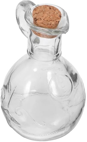 HOMSFOU Burette à Huile D'olive en Verre 200ml Distributeur Anti-fuite et Anti-gaspillage pour Restaurant Cuisine Professionnelle