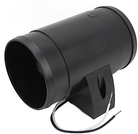 JTLB Belüftungs-Inline-Kanalventilator, 12 V, 5 Flügel, Hoher Luftstrom, Leiser Betrieb, Abluftventilator Wohnmobil, Boot, Yacht, 7,6 Cm