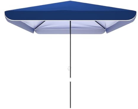 Gartenschirm Sonnenschirm Terrassenschirm Sonnenschirm Terrasse Regenschirm Outdoor Tisch Regenschirm Für Garten Veranda Deck Rasen Ohne Basis Marktschirm Sonnenschirme im Freien(Blue)