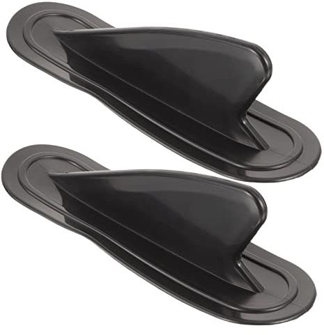 2 Stück PVC Longboard Finnen als Paddelersatz für Surfbretter | Schwarz, Universell für Wasserfahrzeuge, mit 2 Teilen, Kleber nicht Enthalten, für Präzise Manöver