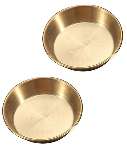 Mikinona Set di 2 Contenitori Rotondi per Soia Contenitore per Aceto Contenitore per Condimenti in Acciaio Inossidabile per Immersione