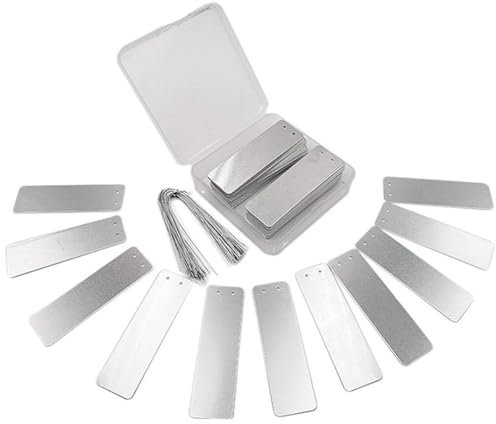 Aluminium-pflanzenetiketten, 100 Stück Metall-pflanzenetiketten, Aluminium-baumetiketten Drähten, Zum Beschriften Von Metalletiketten Für Pflanzenmarkierungen, Baumetiketten, Kennzeichnung Im