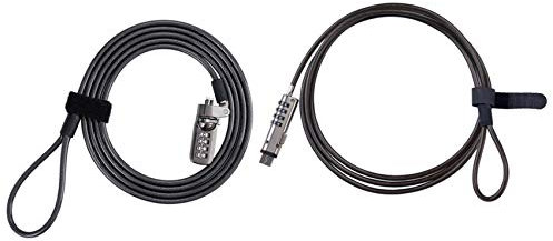 Lbvzxkad 1 Pcs Laptop Notebook Cable Lock 4 Digit Password Lock & 1 Pcs 4 Digital Universal Lock USB Laptop Security Cable Lock