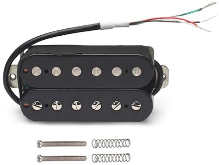 SAPHUE Alnico N-50 7-8K Humbucker Alnico II Micro à double bobine pour guitare électrique Noir 1
