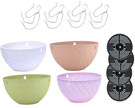 JOINPAYA 4sets Portavasi Sospeso Drenaggio Vasi Sospesi Creativi Portavasi Portafiori Graziosi Vasi Per Piante Da