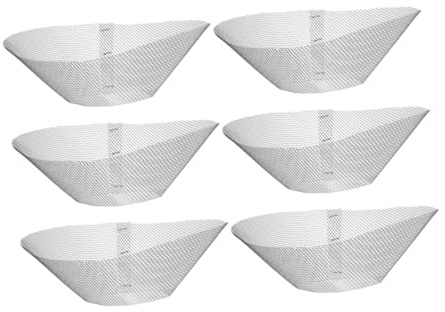 FONDOTIN 6pcs Cooker Hood Metal Filters Range Hood Filter Metal Mesh High Efficiency Easy to Clean Fit Models