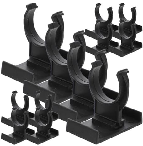 Cabilock 20 Piezas de Clips para Zócalo de Cocina en Color Negro de PP, Reutilizables de Suelo, Ideales para Hoteles y Hogares