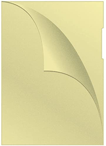 Q-Connect KF00308 Sichthülle, A4, 100 Stück genarbt gelb