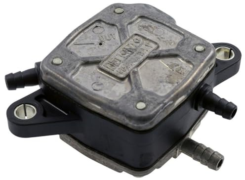 Benzinpumpe DELLORTO 55L/h kompatibel mit Vespa PX, T5, Cosa, 200 Cosa FL | Universelle Unterdruck-Benzinpumpe, 55L/h, IN/OUT/Unterdruck-Anschlüsse, Aluguss/Kunststoff, Code VSR1T301, 1x Benzinpumpe