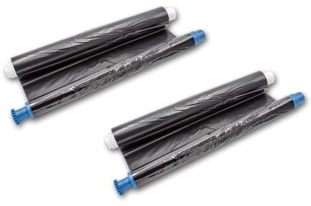 vhbw 2er-Pack Thermo-Folien kompatibel mit Panasonic KX FC 240 Series | Fax-Drucker Kompatible Thermorollen 35 m ohne Chip
