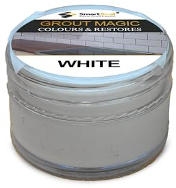 Smartseal Grout Magic – White, 20ml – Professional Reviver & Colour Restorer – Long-Lasting Sealer Superior to Grout Pens & Paint – 15-Year Durability