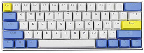 Sunzit Keycaps, 61 Keycaps Backlight Three-Color Mechanical Keypad PBT Keycap for GH60 / RK61 / ALT62 / Magic Duck/Annie/Keyboard Poker Keys