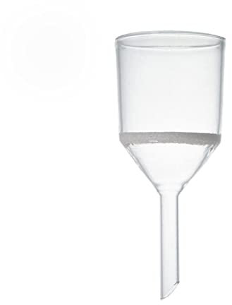 DADAKEWIN 25ml G5 Vetro Buchner Imbuto, Vetro Borosilicato 3.3, Dimensione dei Pori 2-5 Micron, Resistente al Calore Lab Imbuto Confezione da 1 (Size : 25mlG5)