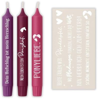 Weiße Kerzenfolie DIN A4 – Pferde Sprüche & Motive – Tattoofolie für Kerzen und Keramik – DIY Geschenk Pferdeliebhaber Reiterin Stallfreundin – aus Deutschland