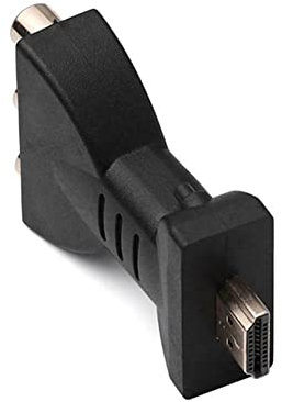 MOUDOAUER Adaptador de audio y vídeo HDMI macho a 3 RCA hembra compuesto AV convertidor TV PC accesorio